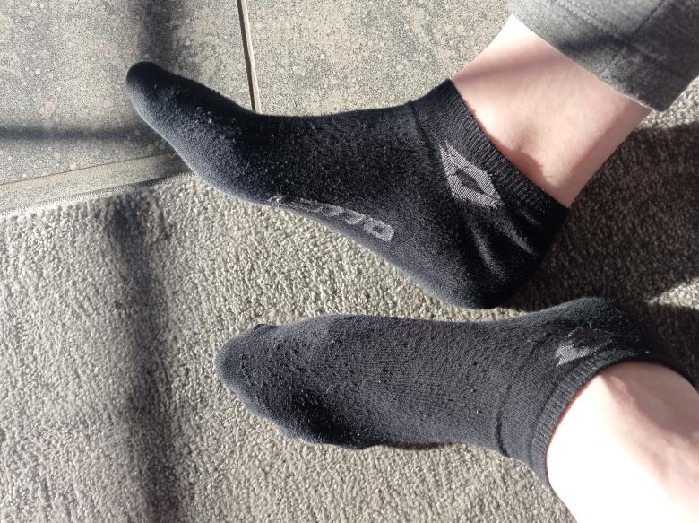 Schwarze Sneakersocken Größe 42