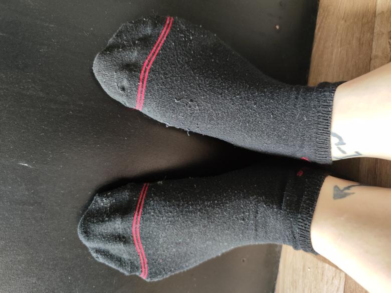 schwarze Coke-Socken