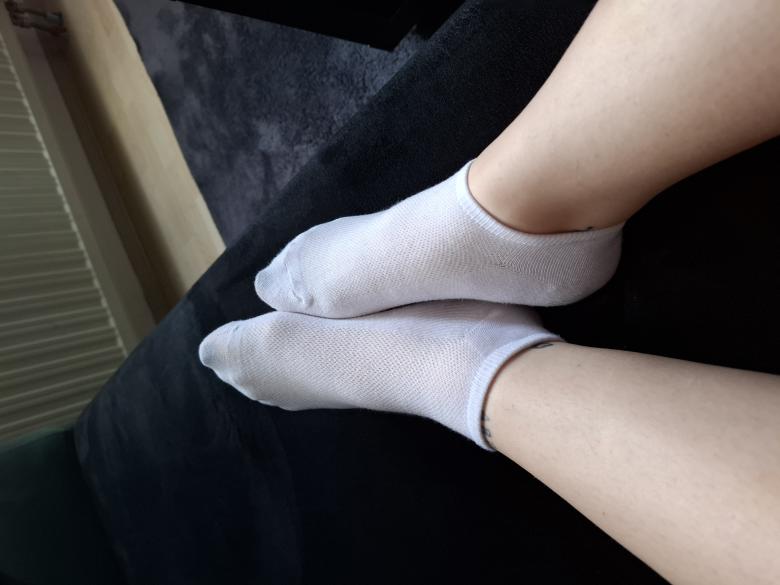 Weiße Arbeits Socken