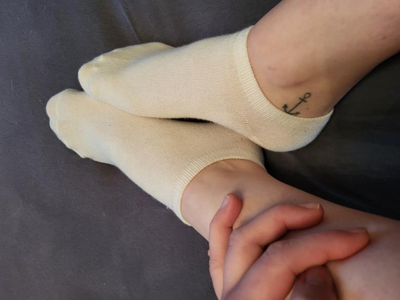 Weiße Socken
