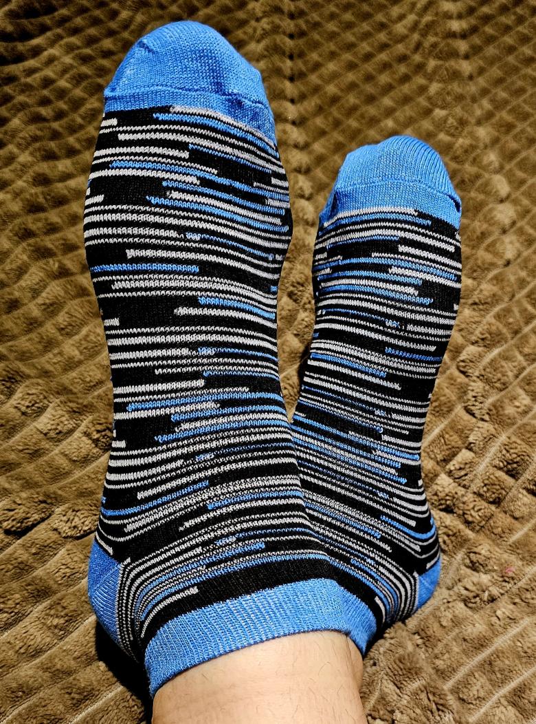 Auf Wunsch getragene Socken