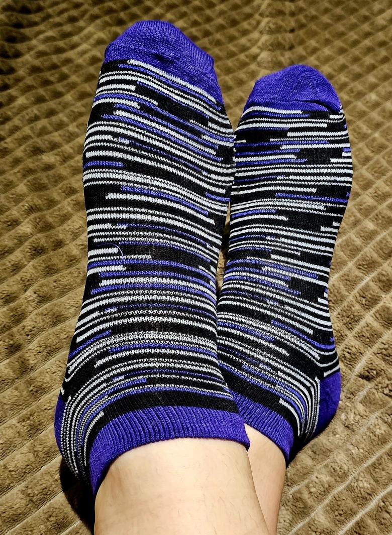 Auf Wunsch getragene Socken