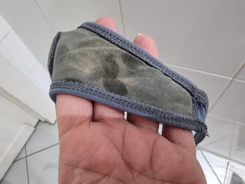 Tanga von meiner Muschi gebleicht