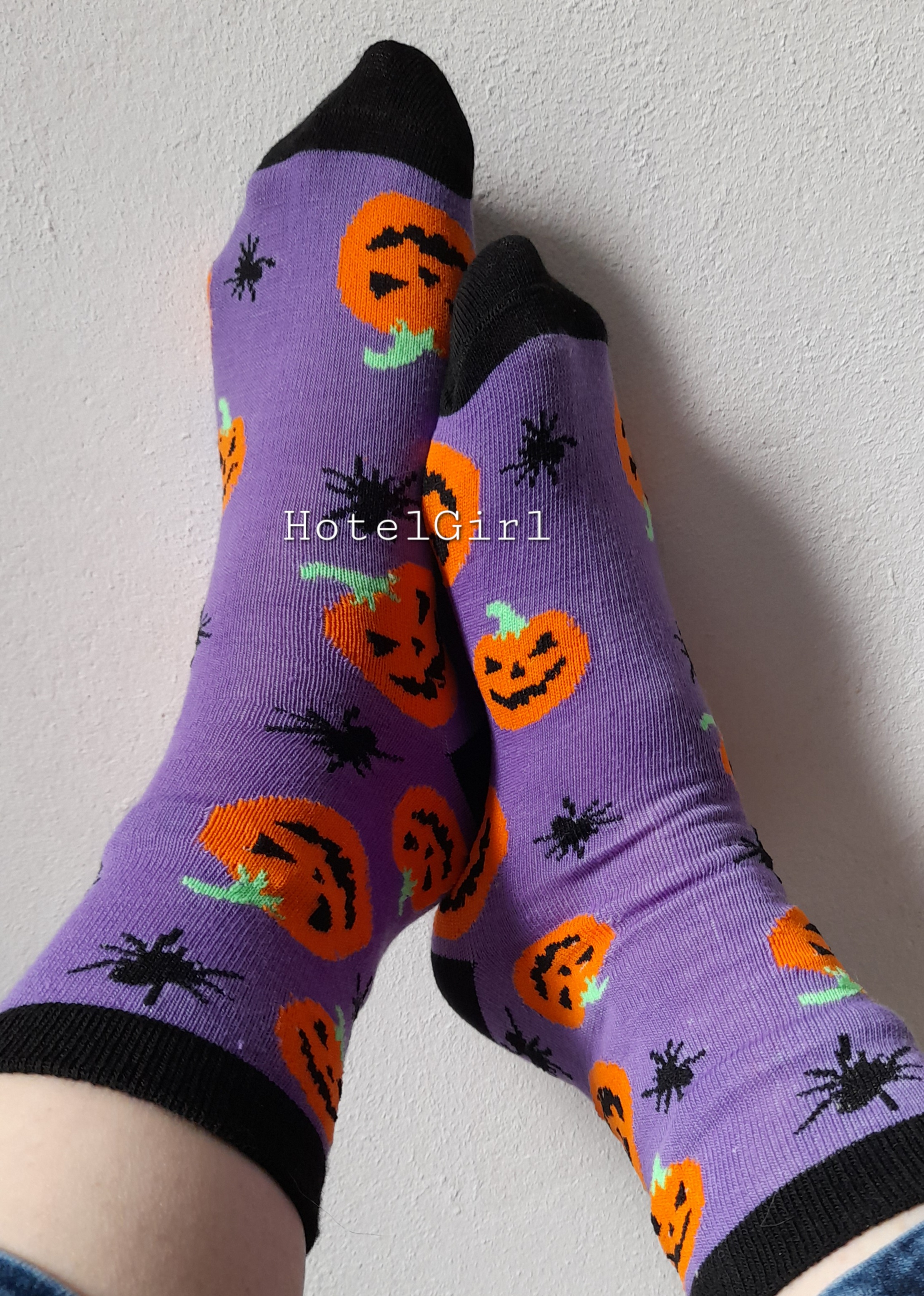 Halloween Socken lila