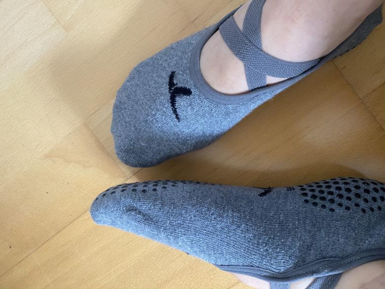 Graue Ballerina Socken