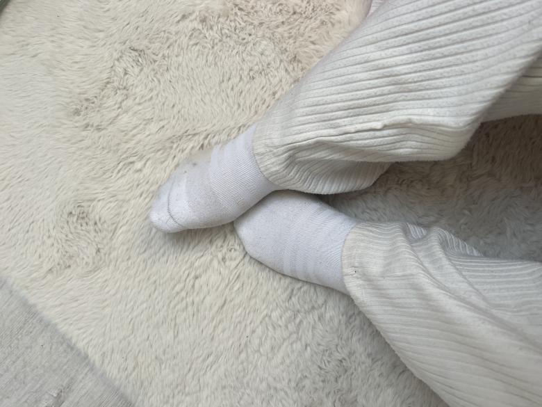 Getragene Socken