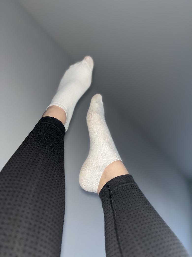 Getragene Socken