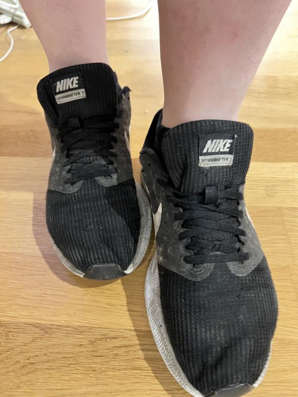 Viel benutzte Schuhe