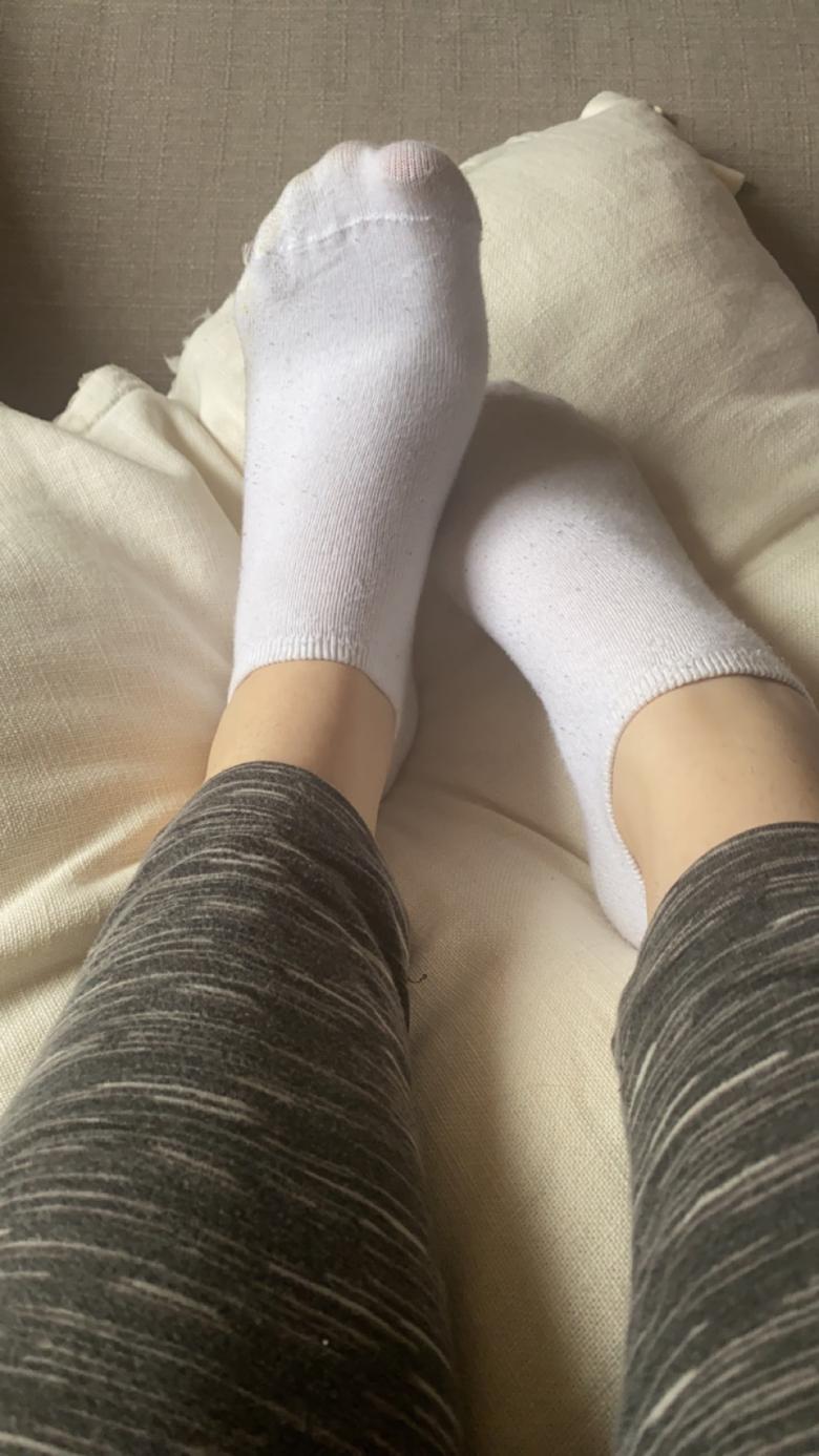 Getragene Socken