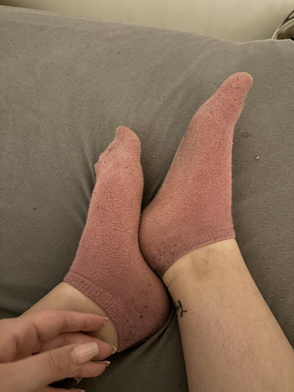 Getragene Socken