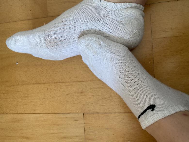 Weisse Nike Socken