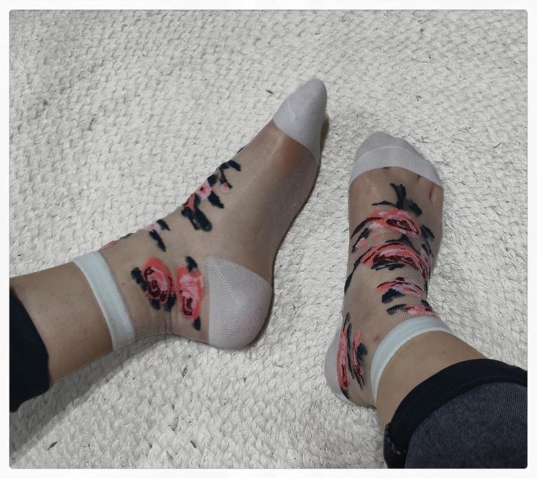Transparente Socken