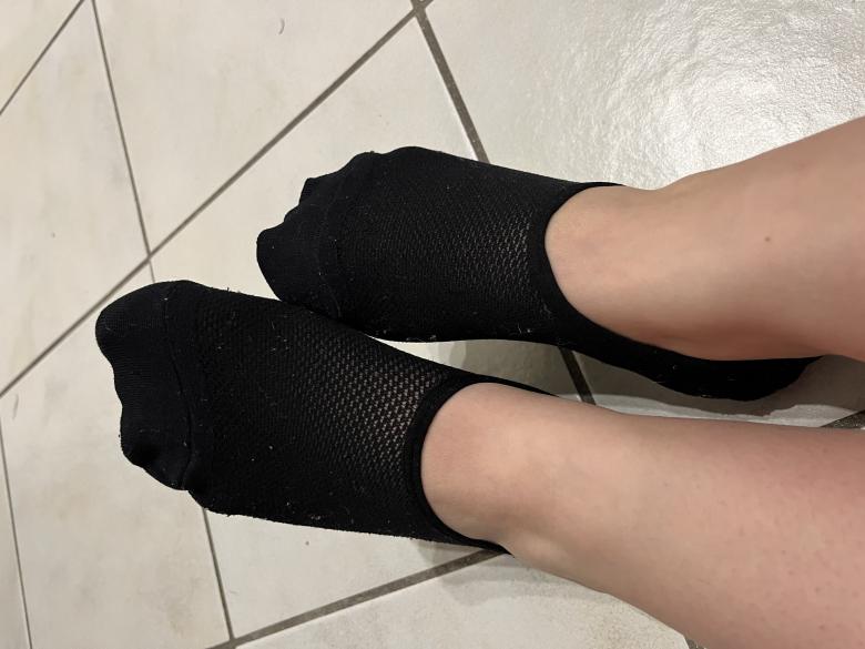 Socken getragen