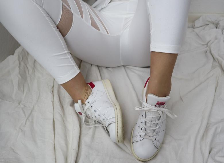 dirty Adidas-Schuhe