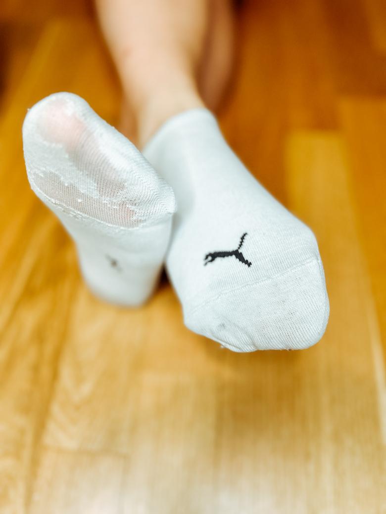 Getragene Socken