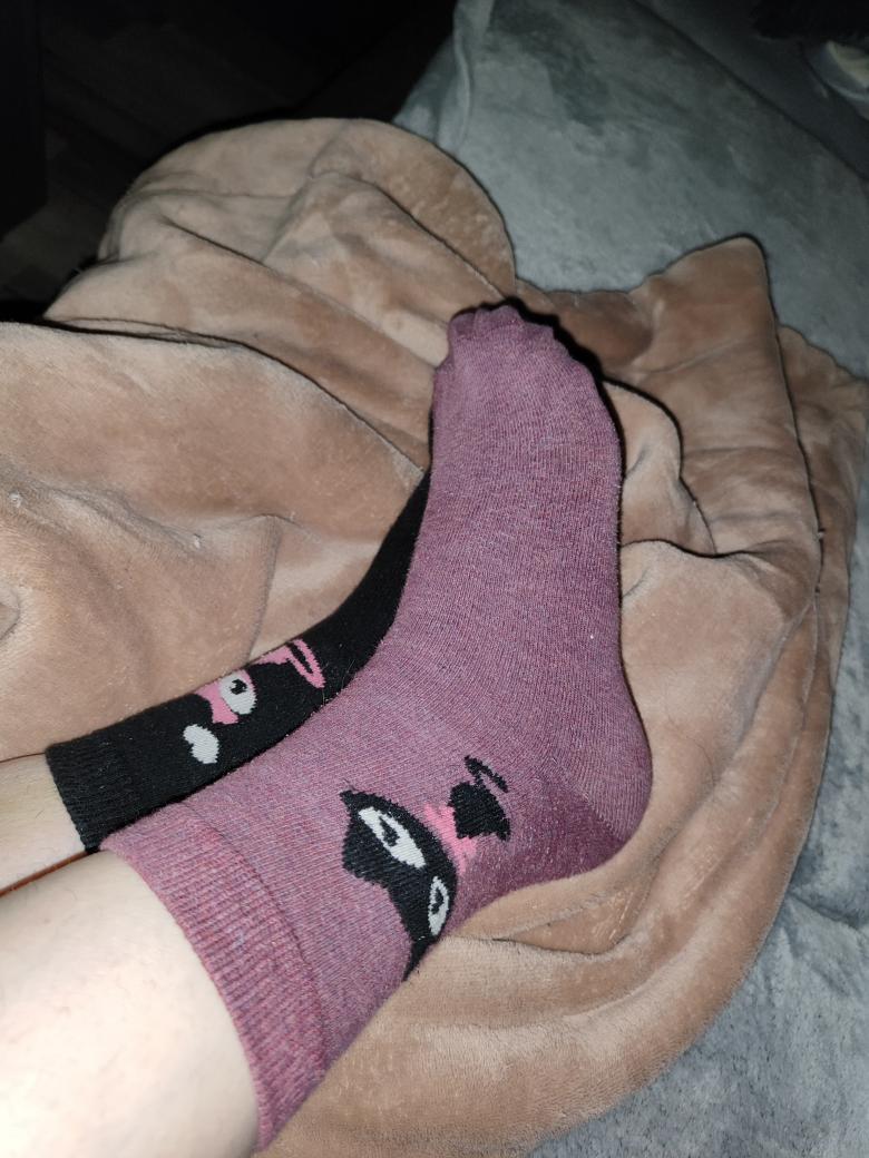 Getragene Socken