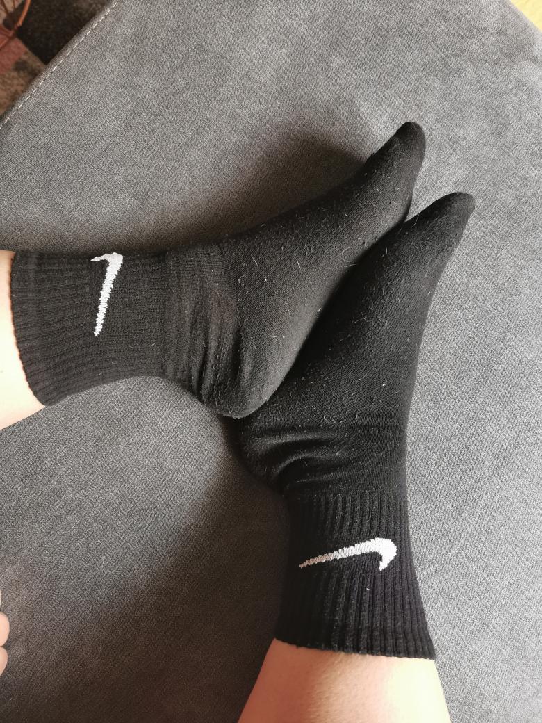 Schwarze Tennissocken