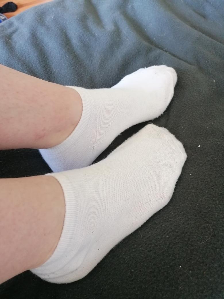 Getrackene dreckige Socken