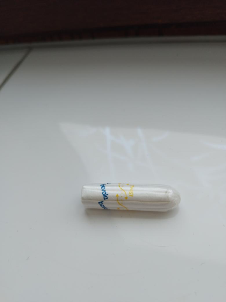 Benutztes Tampon