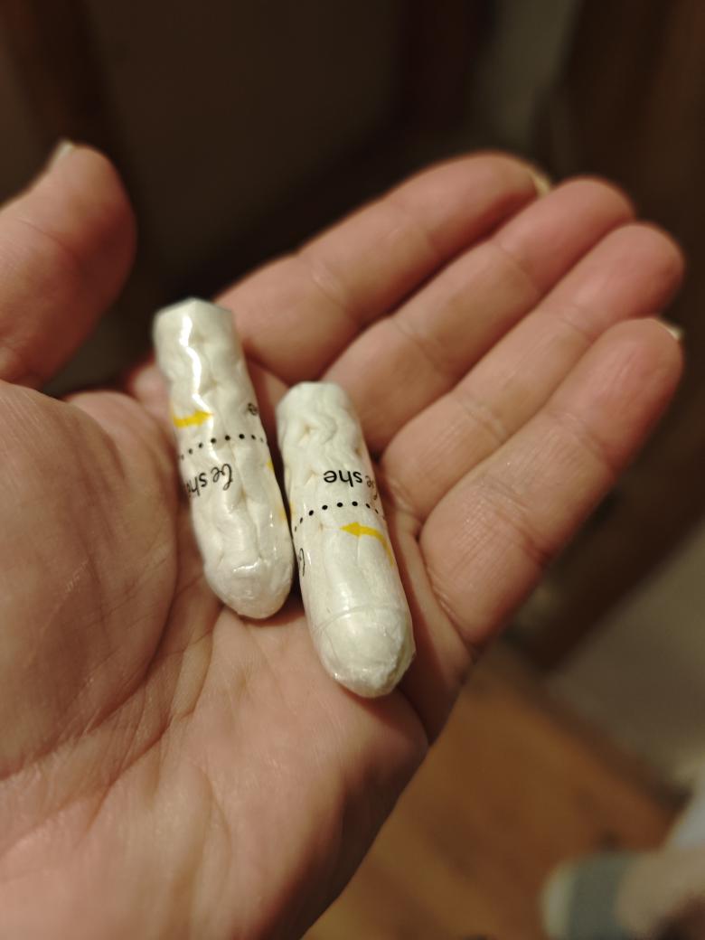 Getragener Tampon Während der Periode