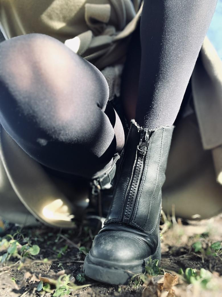 Schwarze Boots