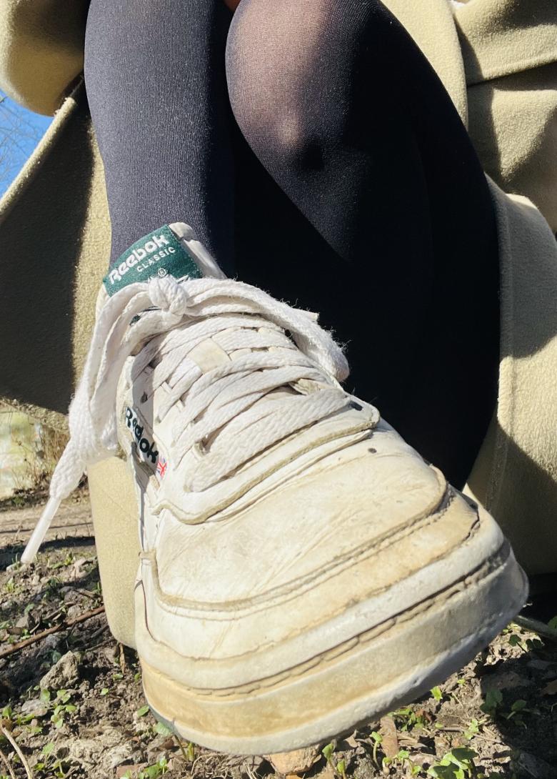 Durchgerockte Sneaker