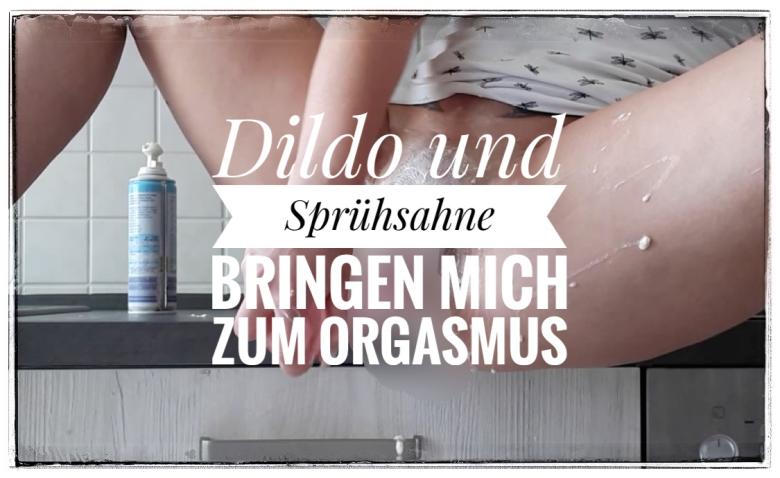 Dildo und Sprühsahne