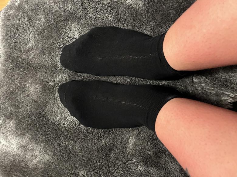 Getragene Socken