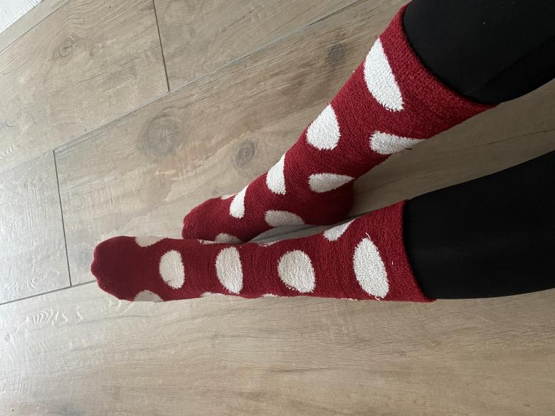 getragene Socken