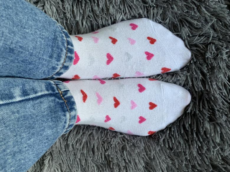 Getragene Socken