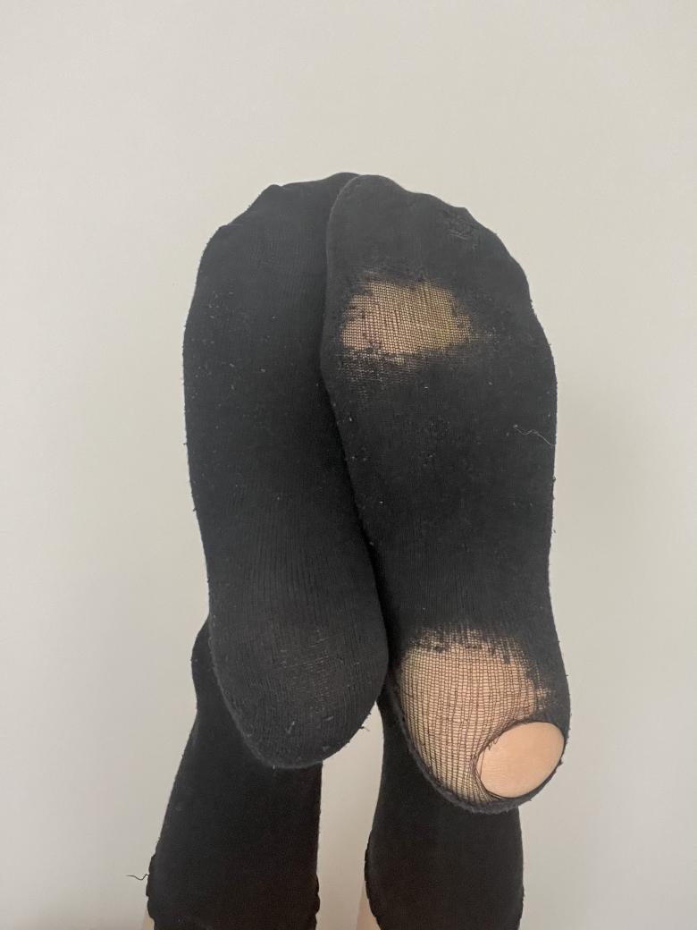 Durchgelaufene Socken
