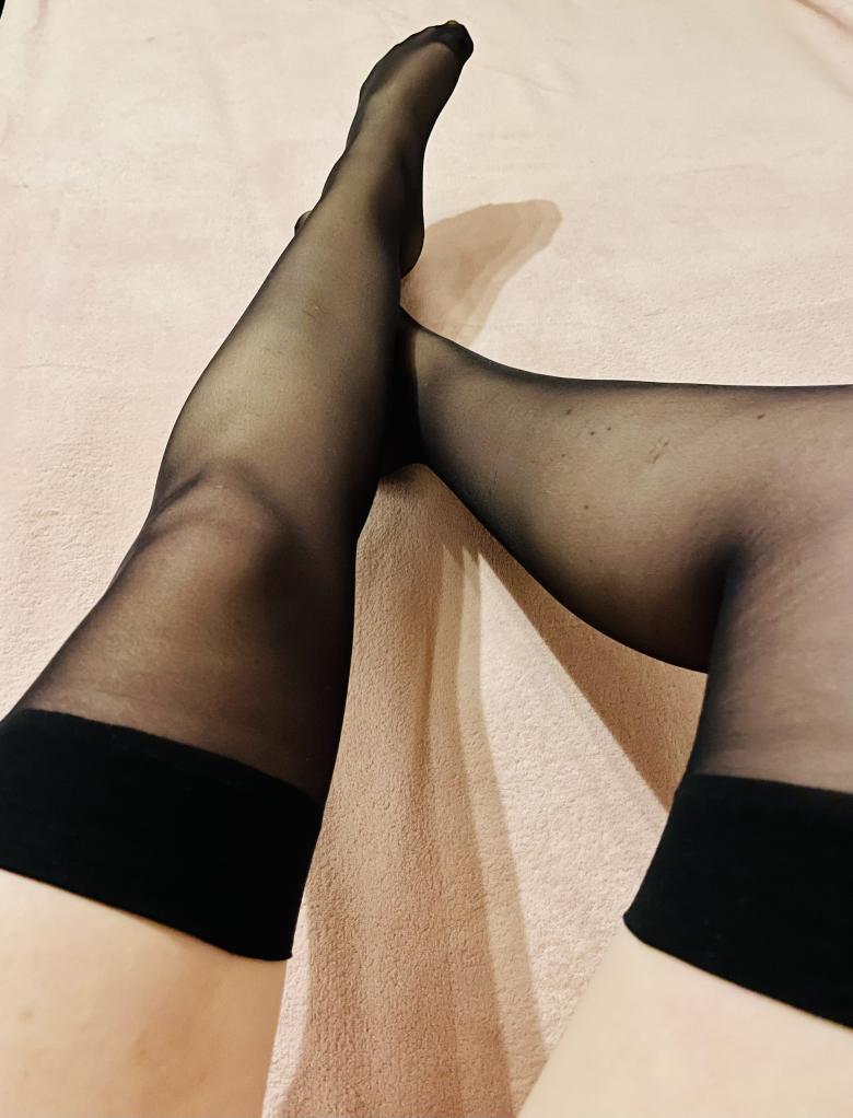 Liebevoll getragedne Nylons
