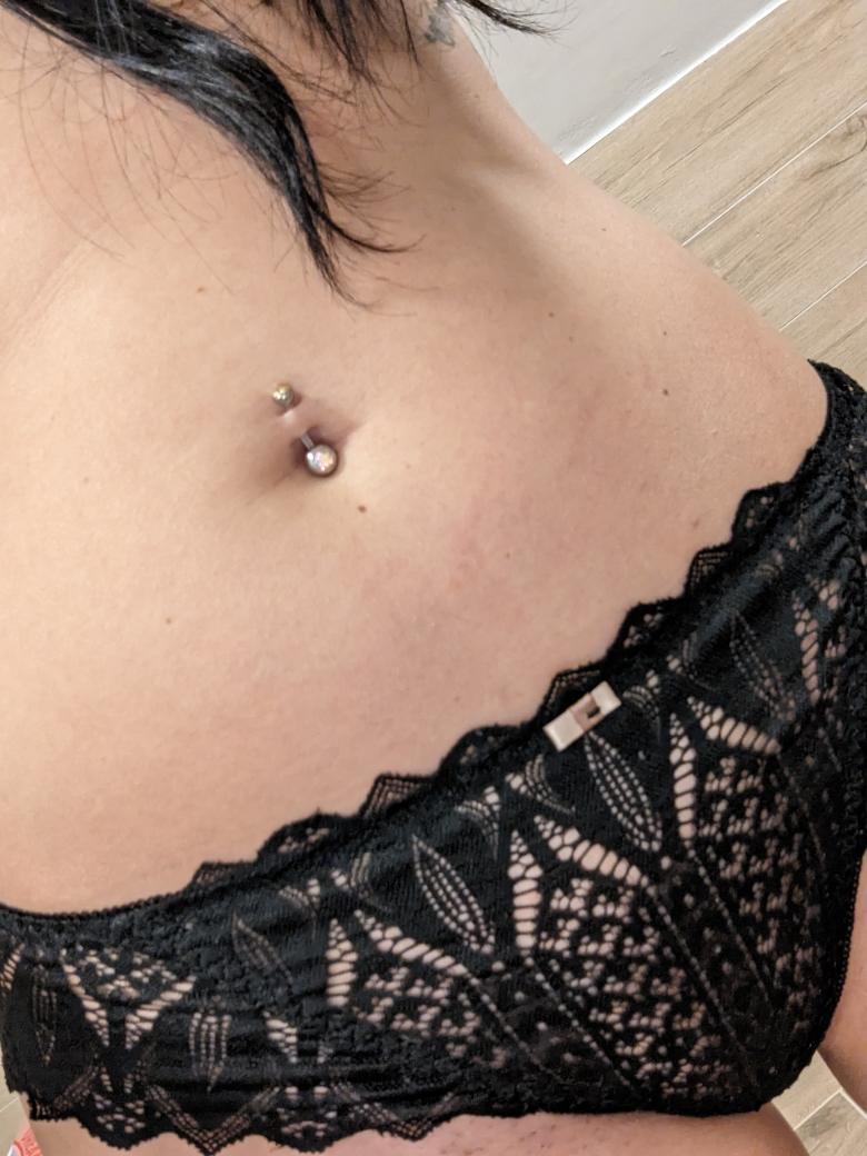 Schwarzer Spitzen Slip