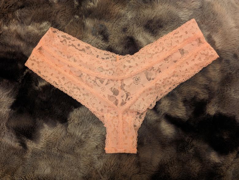 Pinker Spitzen Slip