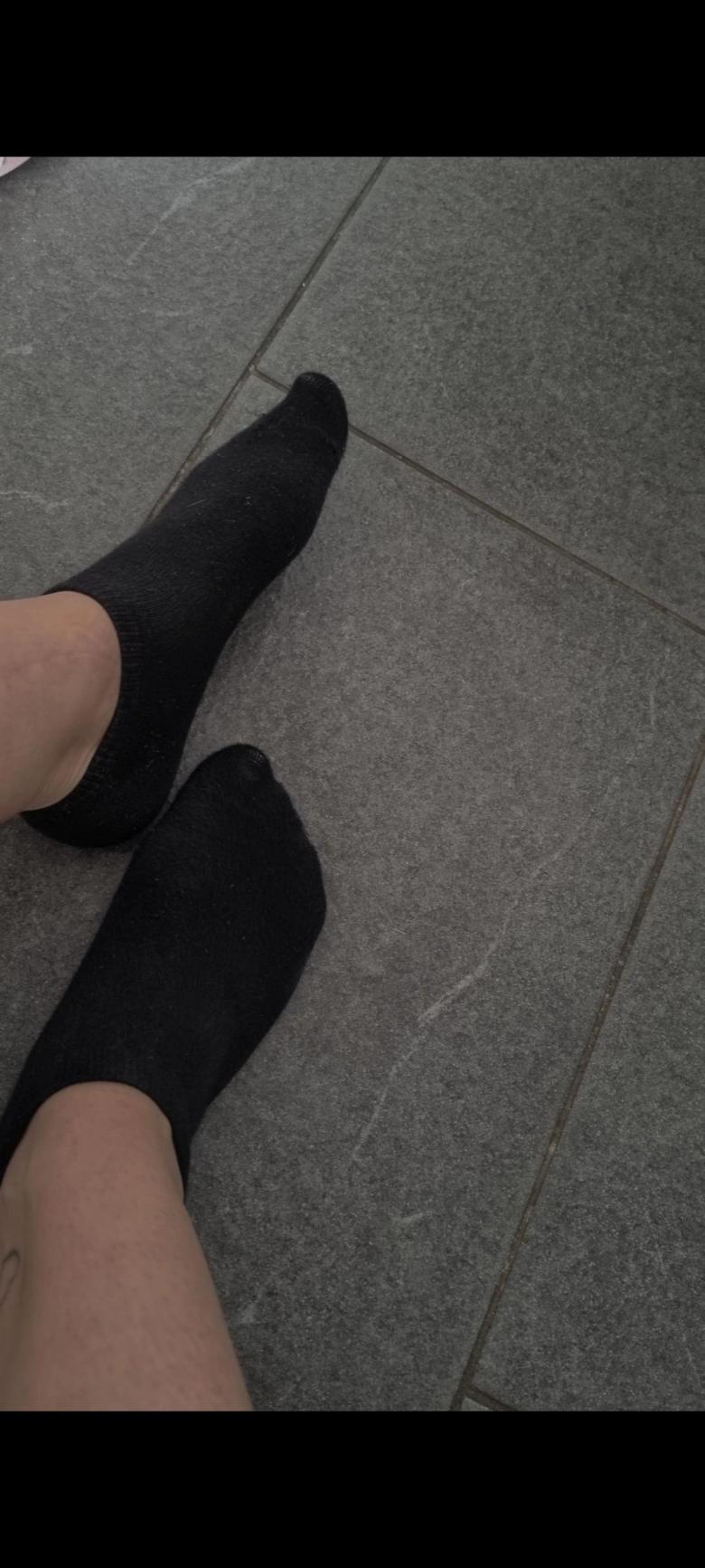 Schwarze Sneakersocken