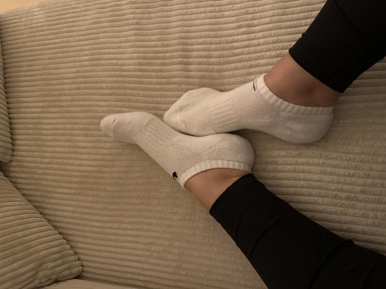 Weiße Nike Socken