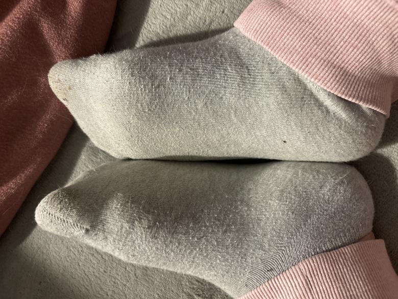 Getragene Socken