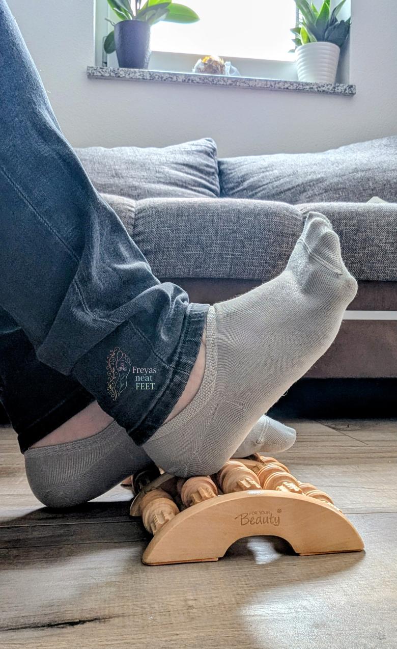 Süße Sneakersocken hellgrau