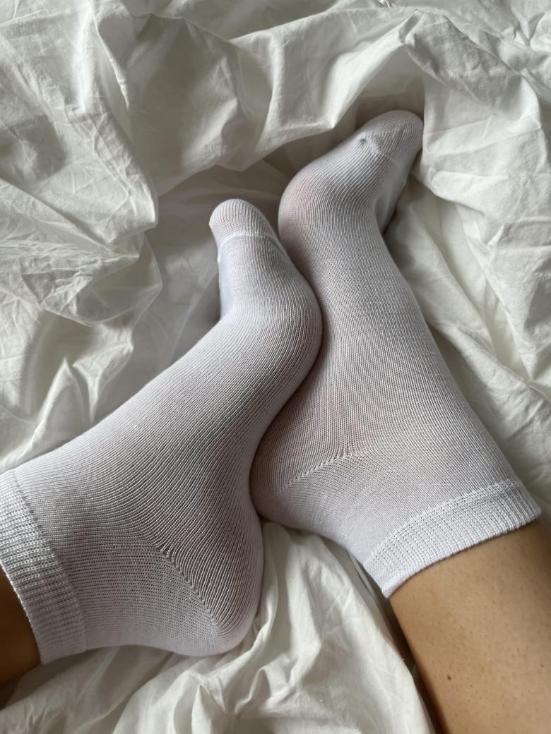 Sneaker socken weiß